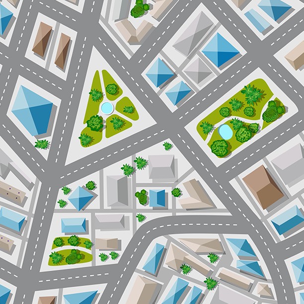 2D Vector Map Image